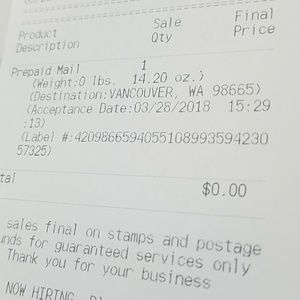 Shipping proof